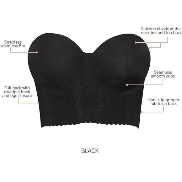 NEW Parfait Black Strapless Bra - Picture 4 of 10